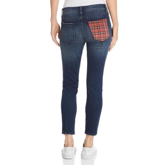 Current/Elliott Denim - >SOLD<💂♀️BNWT- Current/Elliot Plaid-Pocket Jeans